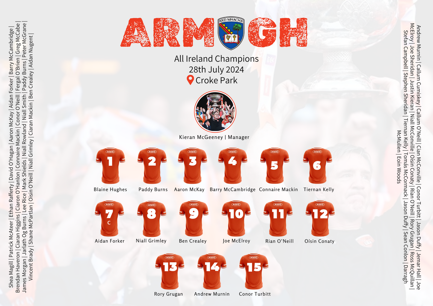 Senior GAA Armagh Champions Print 2024